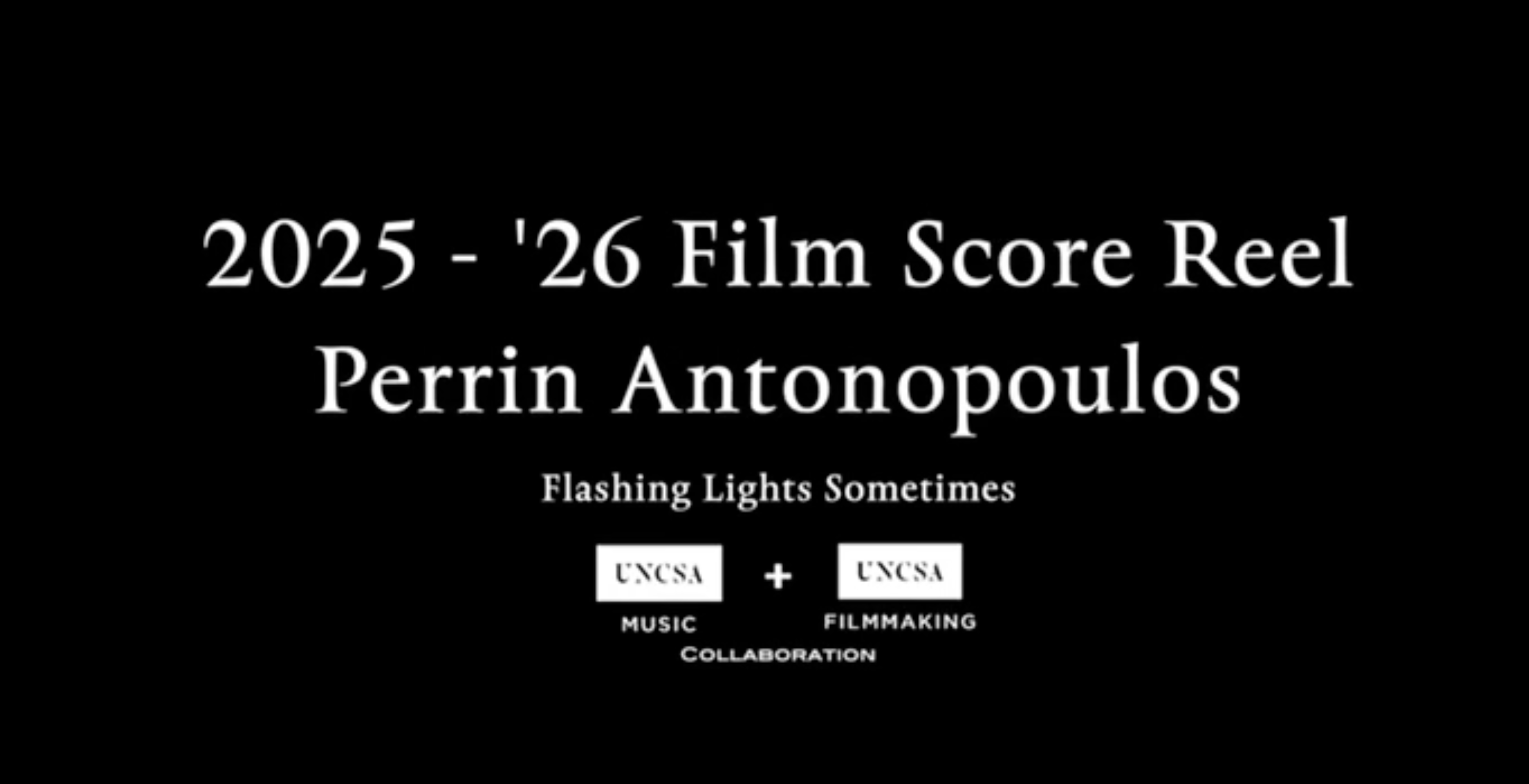'25-'26 Film Score Reel